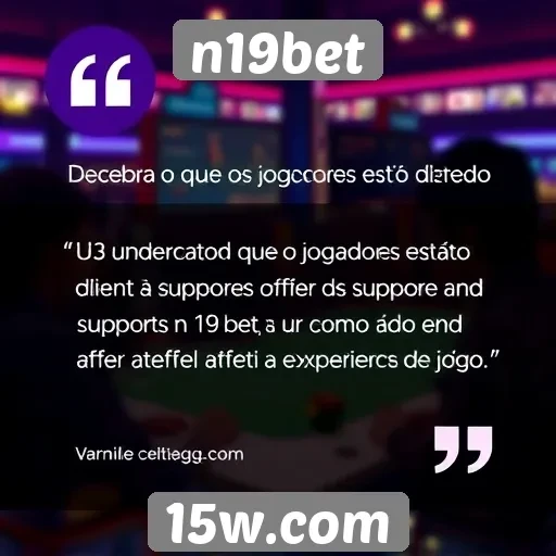 Feedback dos jogadores sobre suporte ao cliente no n19bet